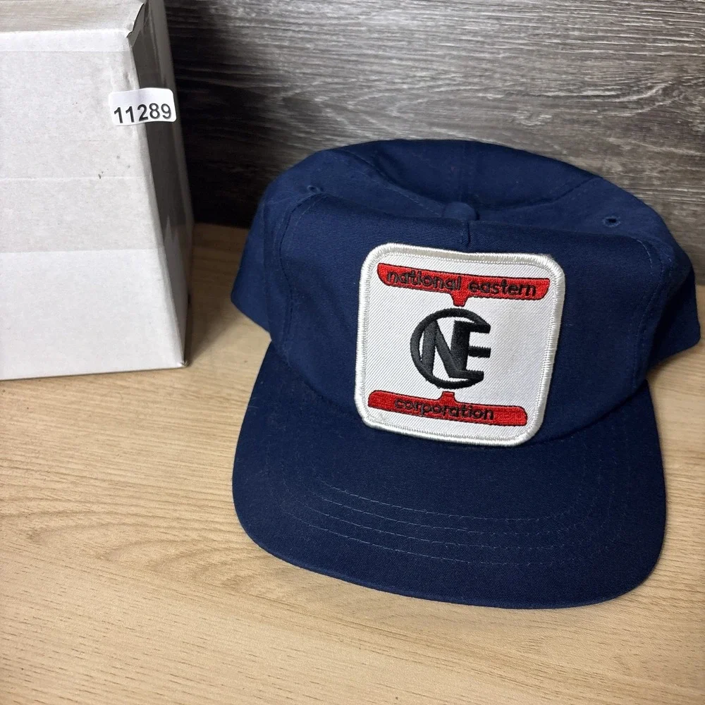 Vintage National Eastern Corporation Hat Cap Snap Back Patch Trucker